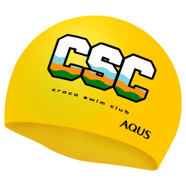 아쿠스(AQUS) 단체 팀 실리콘 수모 맞춤 주문제작 CSC 스윔클럽 팀